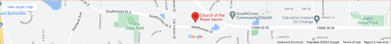 Map showing location of Church of the Risen Savior.