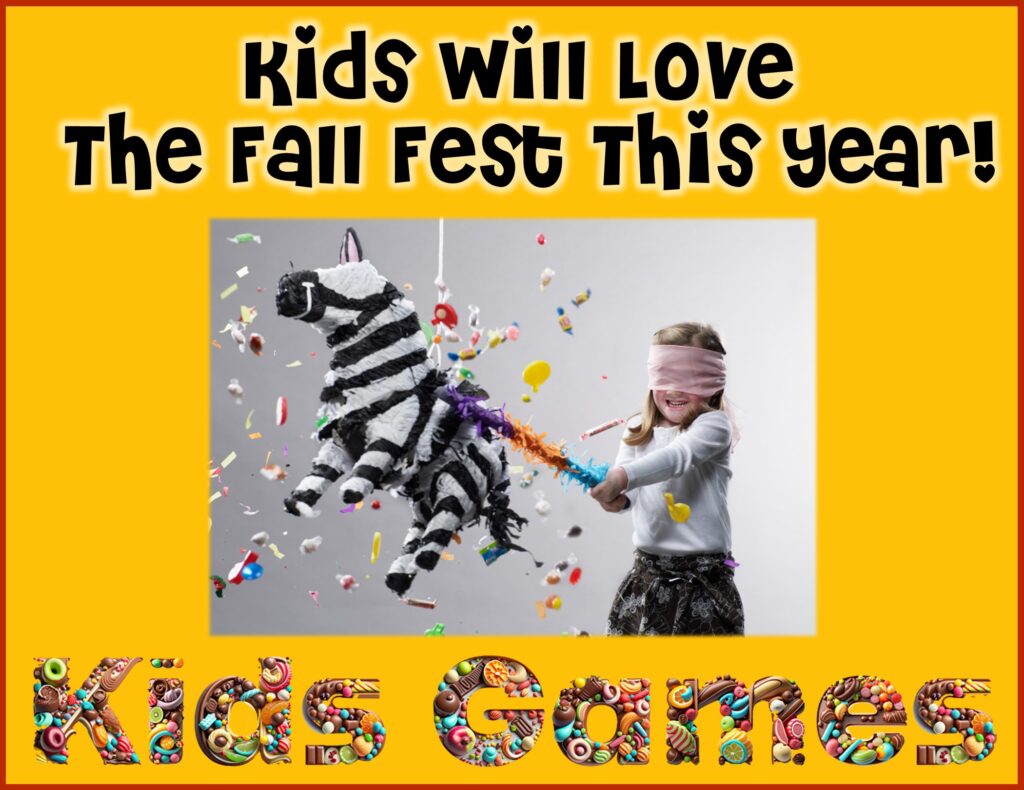RS Fall Fest Kids 2024 Girl playing Fall Fest kids' games.